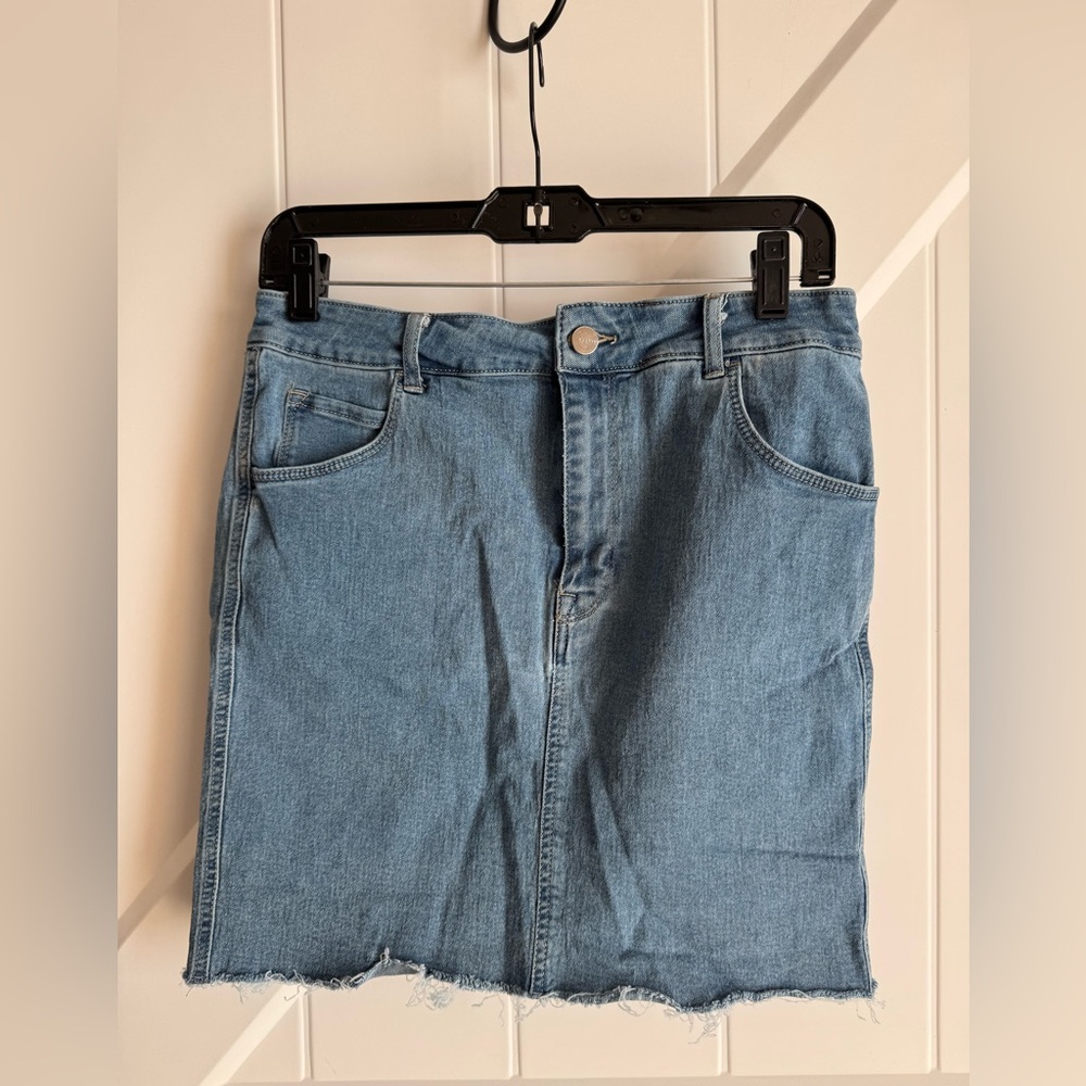 H&M Light Blue Denim Skirt
